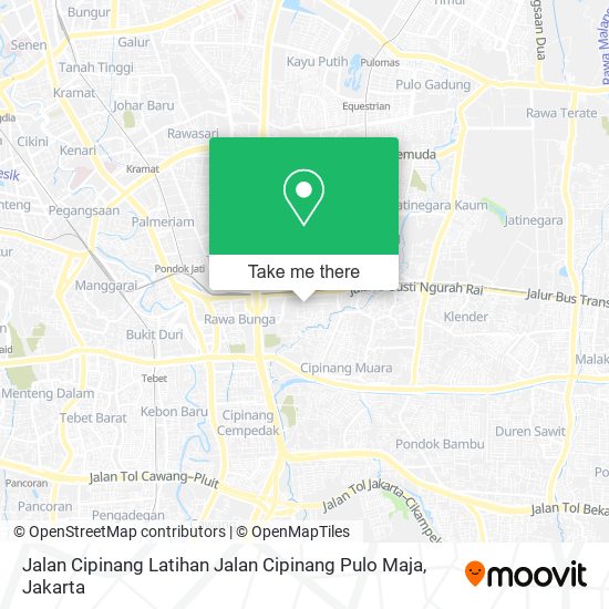 Jalan Cipinang Latihan Jalan Cipinang Pulo Maja map