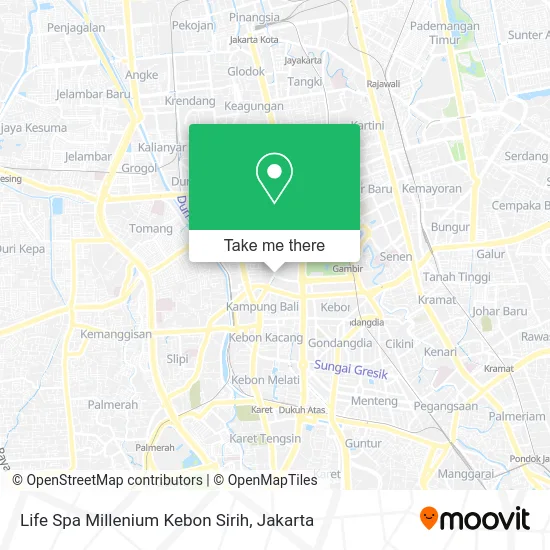 Life Spa Millenium Kebon Sirih map