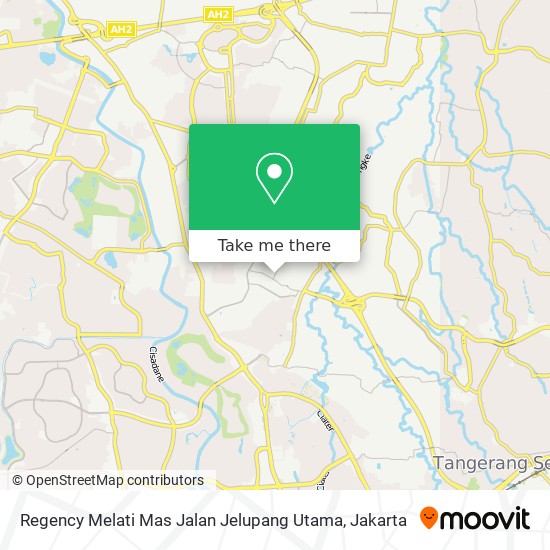 Regency Melati Mas Jalan Jelupang Utama map