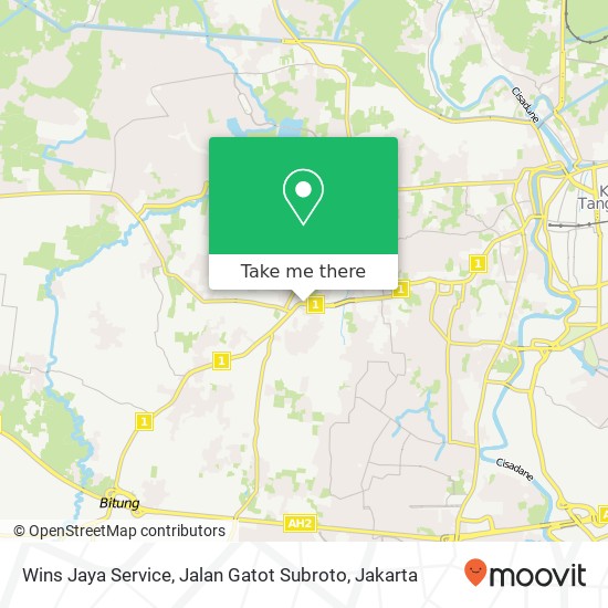 Wins Jaya Service, Jalan Gatot Subroto map