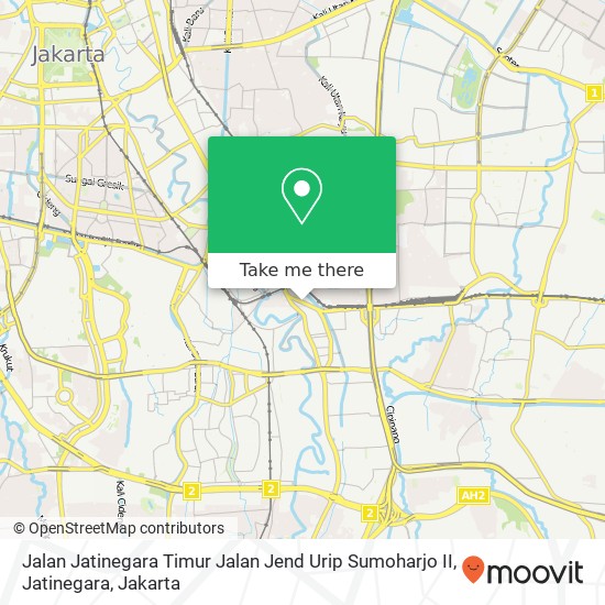 Jalan Jatinegara Timur Jalan Jend Urip Sumoharjo II, Jatinegara map