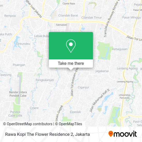 Rawa Kopi The Flower Residence 2 map