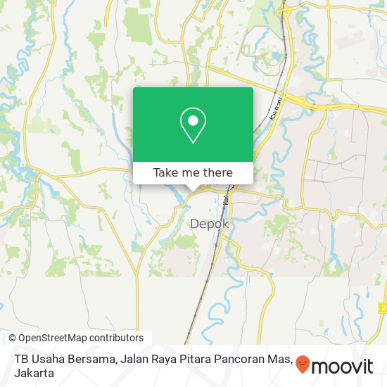 TB Usaha Bersama, Jalan Raya Pitara Pancoran Mas map