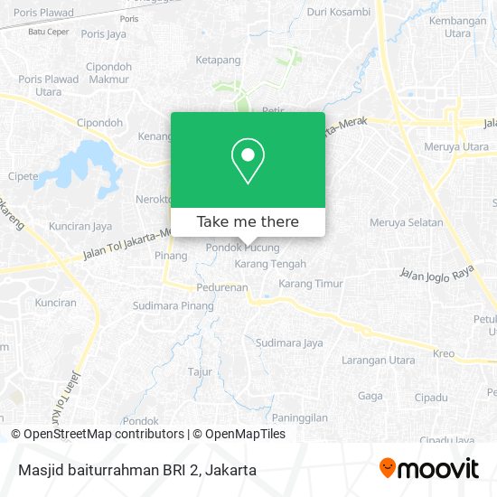 Masjid baiturrahman BRI 2 map