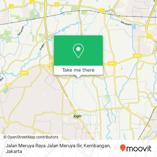 Jalan Meruya Raya Jalan Meruya Ilir, Kembangan map