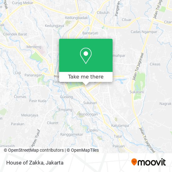 House of Zakka map