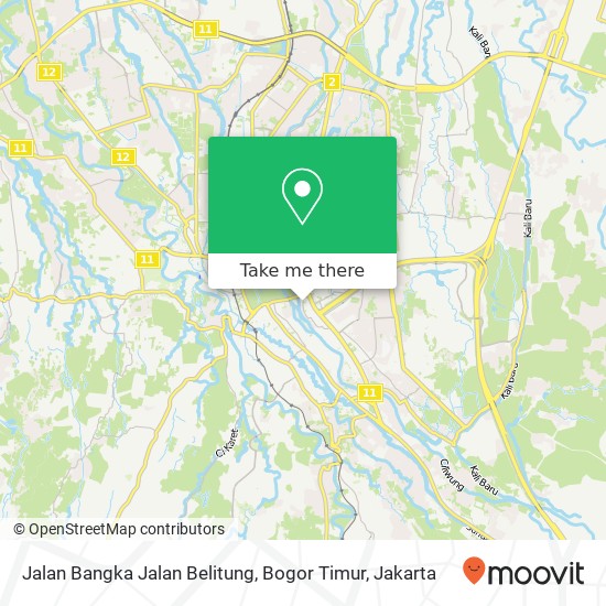 Jalan Bangka Jalan Belitung, Bogor Timur map