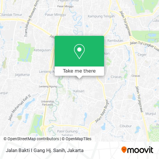 Jalan Bakti I Gang Hj. Sanih map