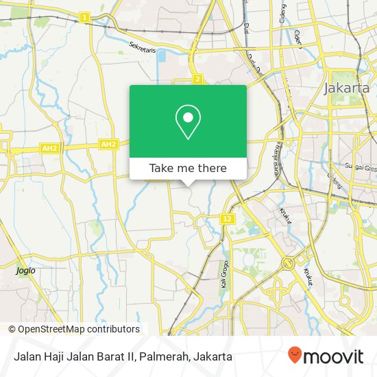 Jalan Haji Jalan Barat II, Palmerah map