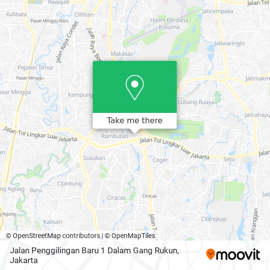 Jalan Penggilingan Baru 1 Dalam Gang Rukun map