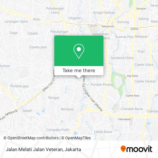 Jalan Melati Jalan Veteran map