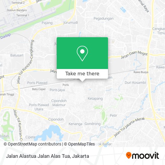 Jalan Alastua Jalan Alas Tua map