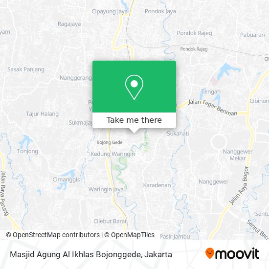 Masjid Agung Al Ikhlas Bojonggede map