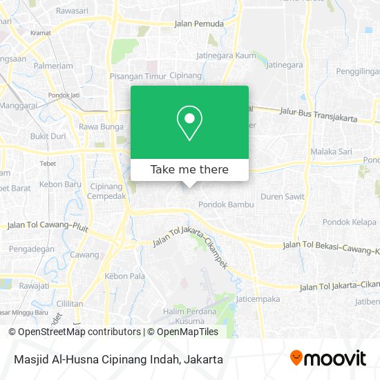 Masjid Al-Husna Cipinang Indah map