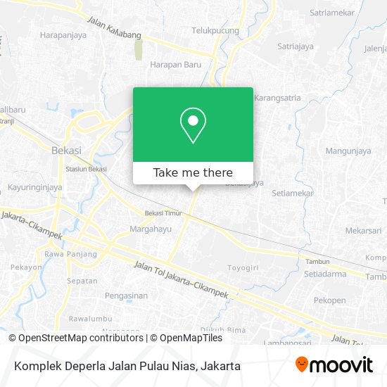 Komplek Deperla Jalan Pulau Nias map