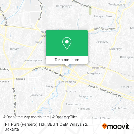 PT PGN (Persero) Tbk. SBU 1 O&M Wilayah 2 map