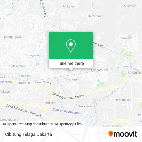 Cibitung Telaga map