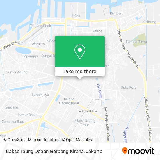 Bakso Ipung Depan Gerbang Kirana map