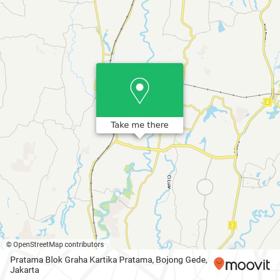 Pratama Blok Graha Kartika Pratama, Bojong Gede map