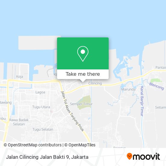 Jalan Cilincing Jalan Bakti 9 map