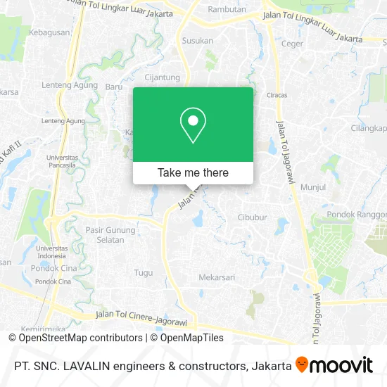 PT. SNC. LAVALIN engineers & constructors map