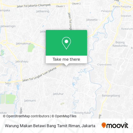 Warung Makan Betawi Bang Tamit Riman map