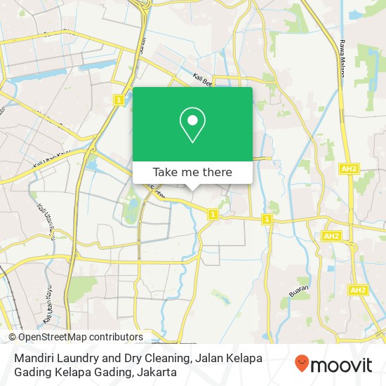 Mandiri Laundry and Dry Cleaning, Jalan Kelapa Gading Kelapa Gading map