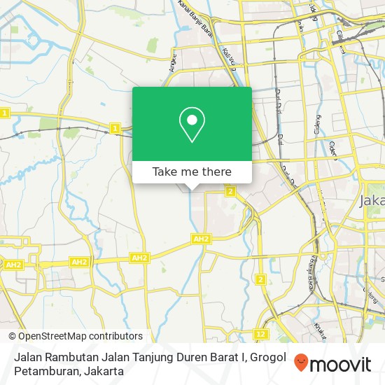 Jalan Rambutan Jalan Tanjung Duren Barat I, Grogol Petamburan map