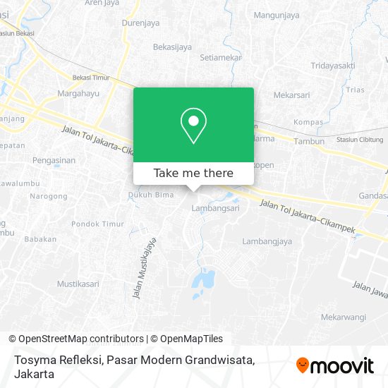 Tosyma Refleksi, Pasar Modern Grandwisata map