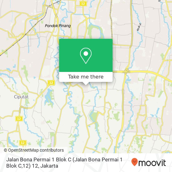 Jalan Bona Permai 1 Blok C (Jalan Bona Permai 1 Blok C,12) 12 map