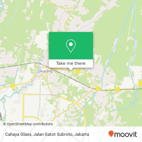 Cahaya Glass, Jalan Gatot Subroto map