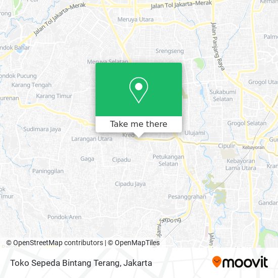 Toko Sepeda Bintang Terang map