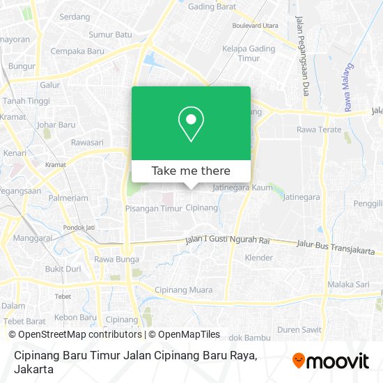 Cipinang Baru Timur Jalan Cipinang Baru Raya map