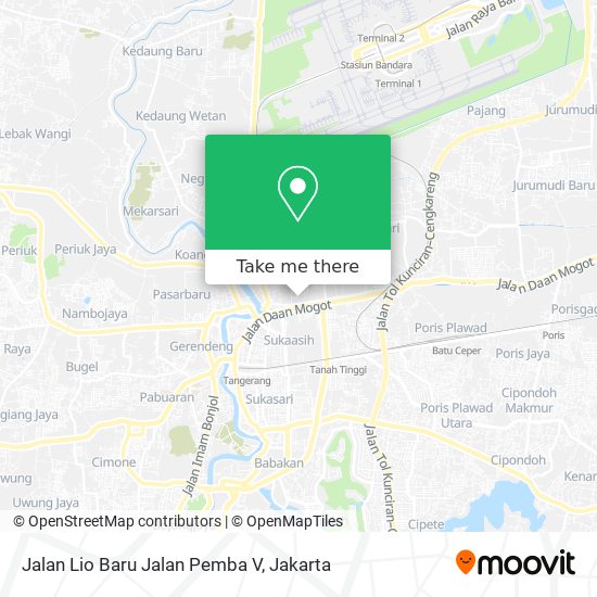 Jalan Lio Baru Jalan Pemba V map