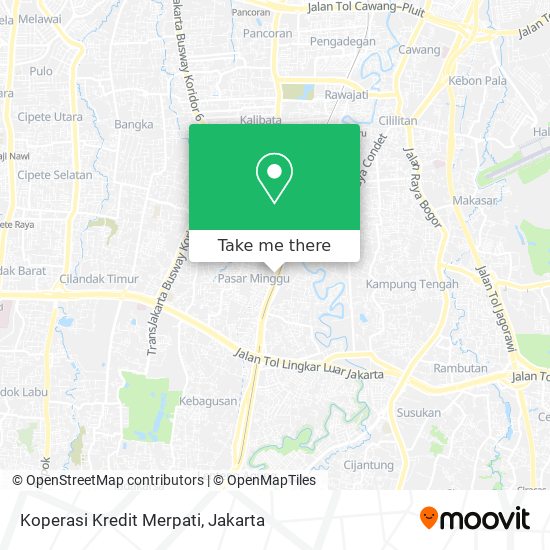 Koperasi Kredit Merpati map