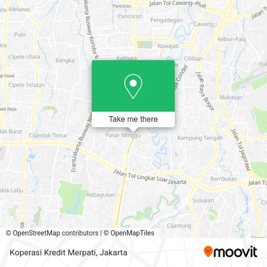Koperasi Kredit Merpati map