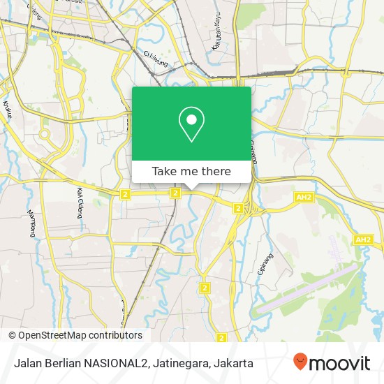 Jalan Berlian NASIONAL2, Jatinegara map