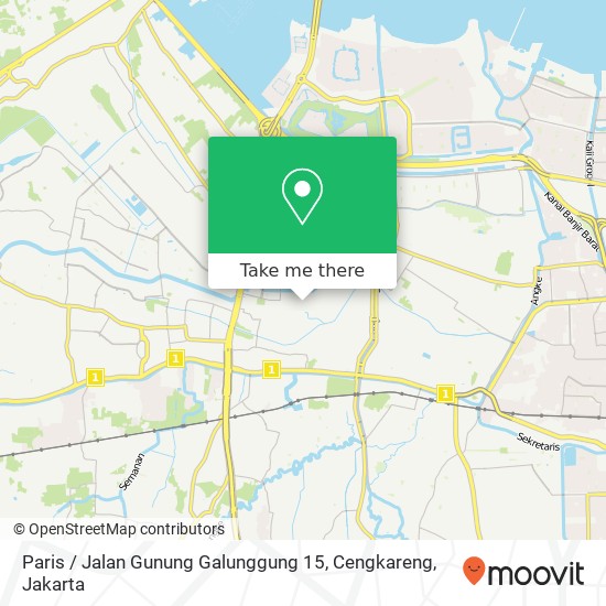 Paris / Jalan Gunung Galunggung 15, Cengkareng map