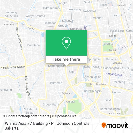 Wisma Asia 77 Building - PT Johnson Controls map