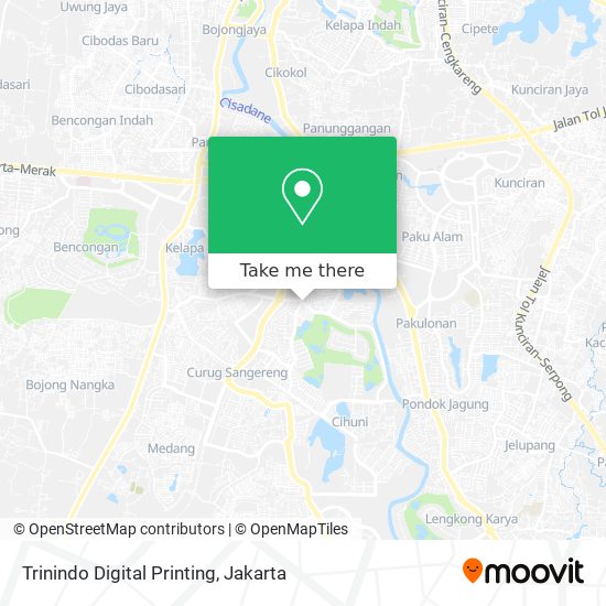 Trinindo Digital Printing map
