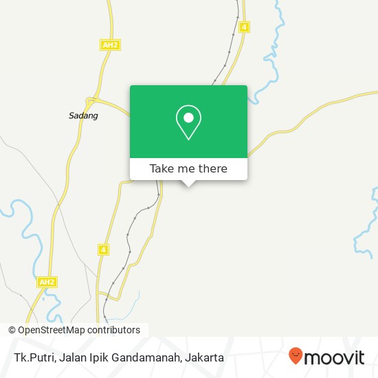 Tk.Putri, Jalan Ipik Gandamanah map