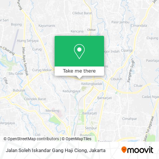 Jalan Soleh Iskandar Gang Haji Ciong map
