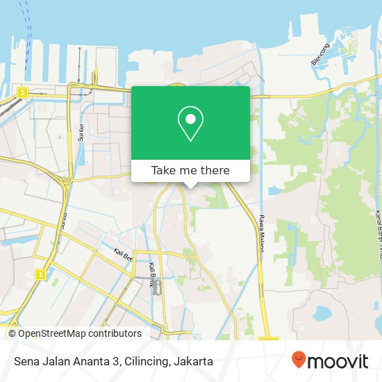 Sena Jalan Ananta 3, Cilincing map