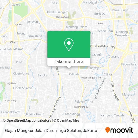 Gajah Mungkur Jalan Duren Tiga Selatan map