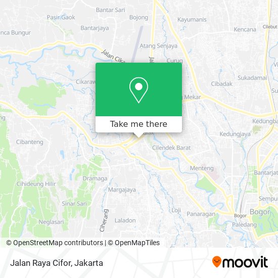 Jalan Raya Cifor map