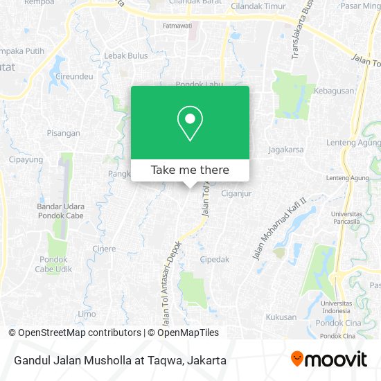 Gandul Jalan Musholla at Taqwa map