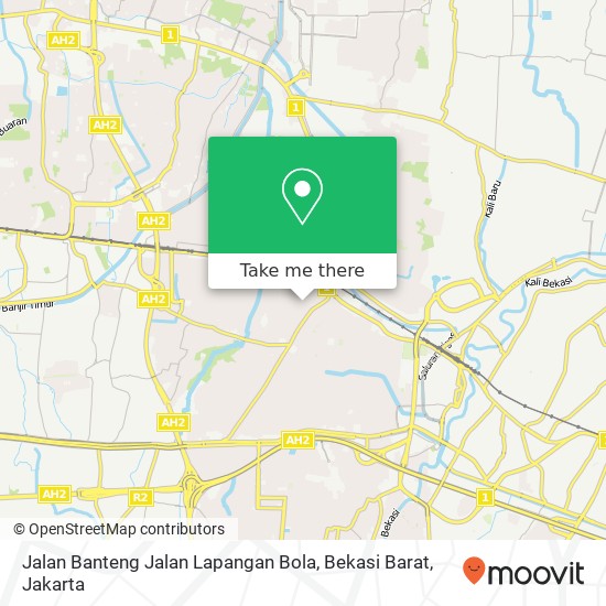 Jalan Banteng Jalan Lapangan Bola, Bekasi Barat map