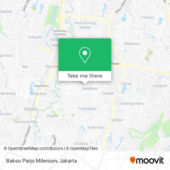 Bakso Parjo Milenium map