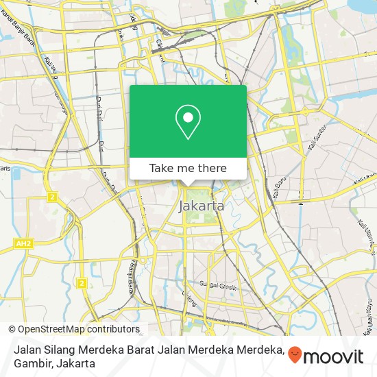 Jalan Silang Merdeka Barat Jalan Merdeka Merdeka, Gambir map