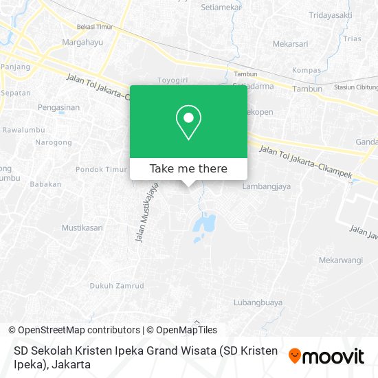 SD Sekolah Kristen Ipeka Grand Wisata (SD Kristen Ipeka) map
